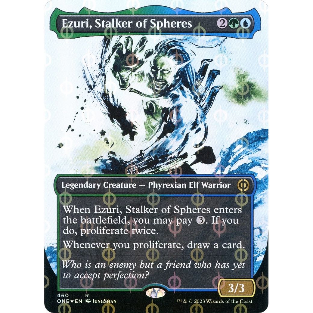 Image for Ezuri, Stalker of Spheres (Showcase) (Step-and-Compleat Foil) (460) (ONE) - Magic: The Gathering