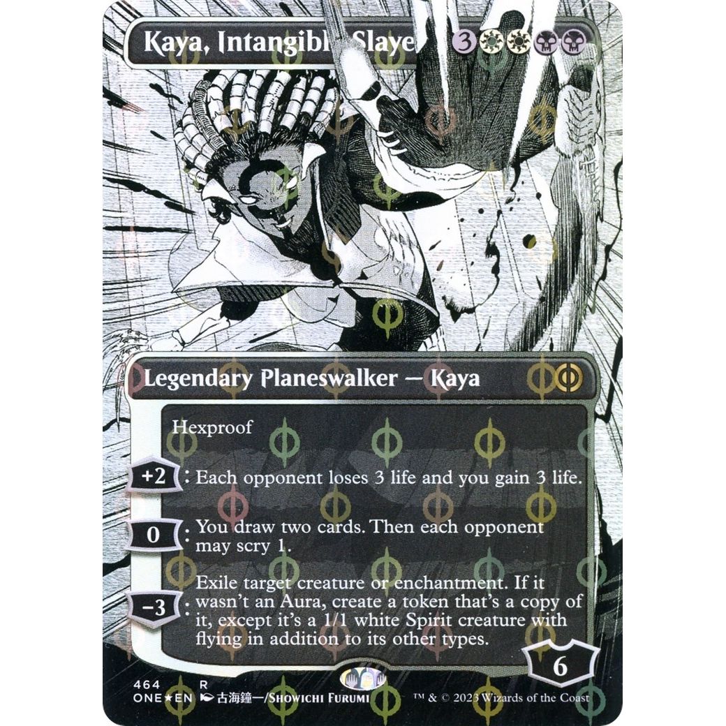 Image for Kaya, Intangible Slayer (Borderless) (Step-and-Compleat Foil) (464) (ONE) - Magic: The Gathering