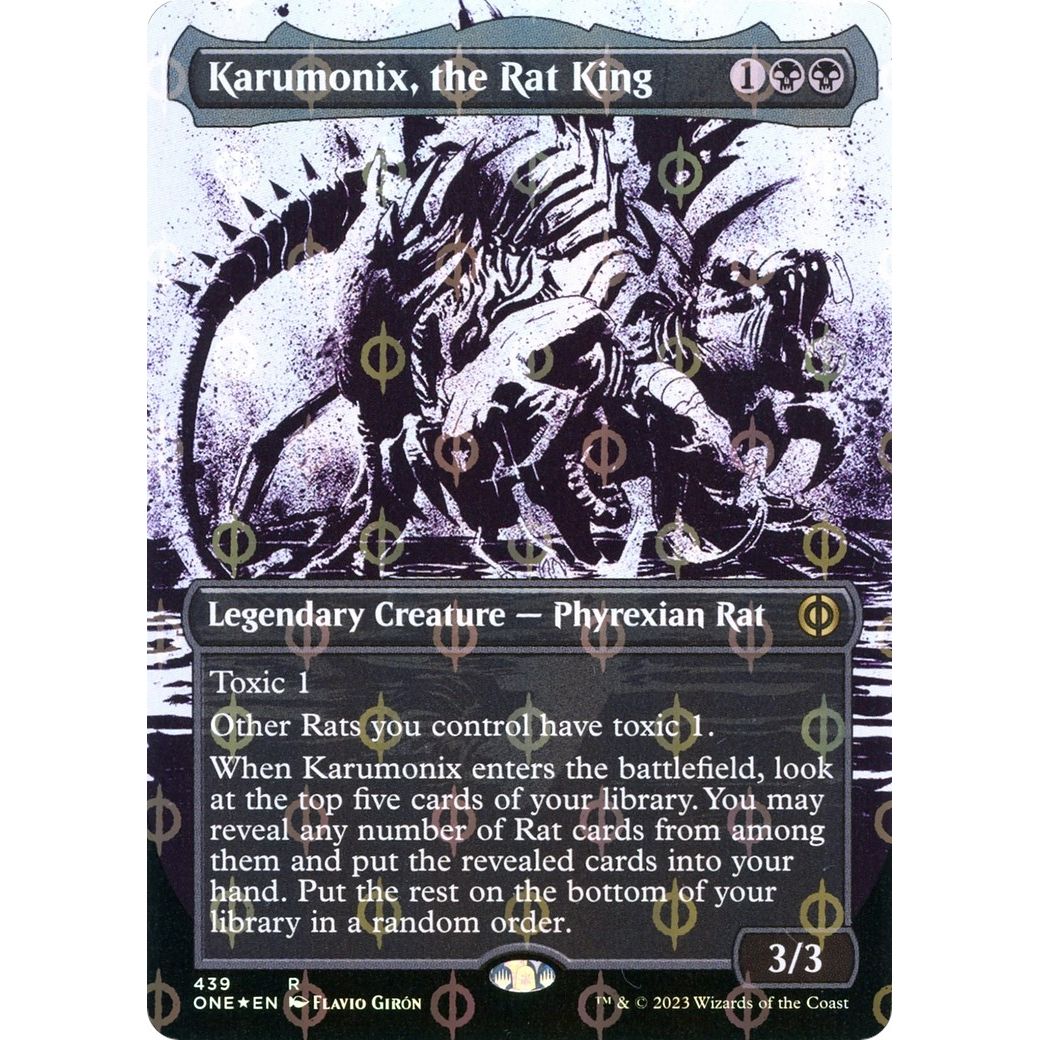 Image for Karumonix, the Rat King (Showcase) (Step-and-Compleat Foil) (439) (ONE) - Magic: The Gathering