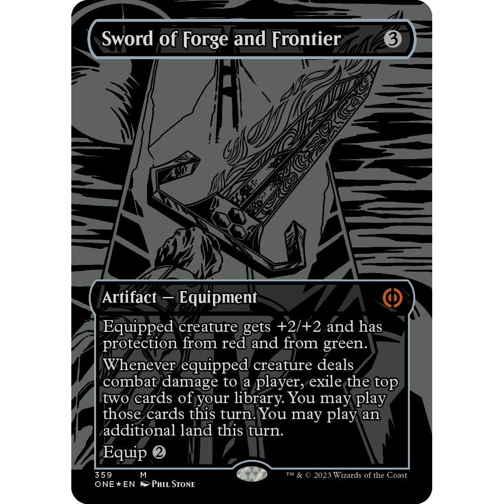 Image for Sword of Forge and Frontier (Oil Slick Raised Foil) (359) (ONE) - Magic: The Gathering