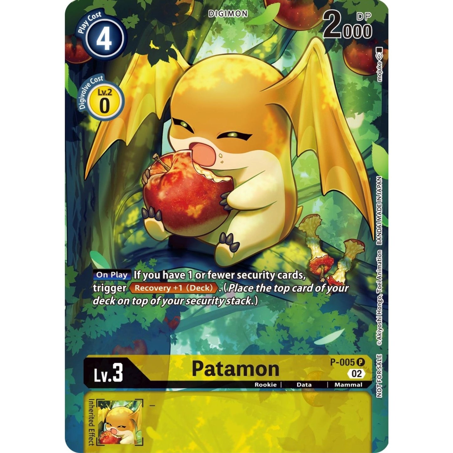 Image for Patamon (Digimon Illustration Competition Pack 2022) (P-005 P) (BT11) - Digimon Card Game