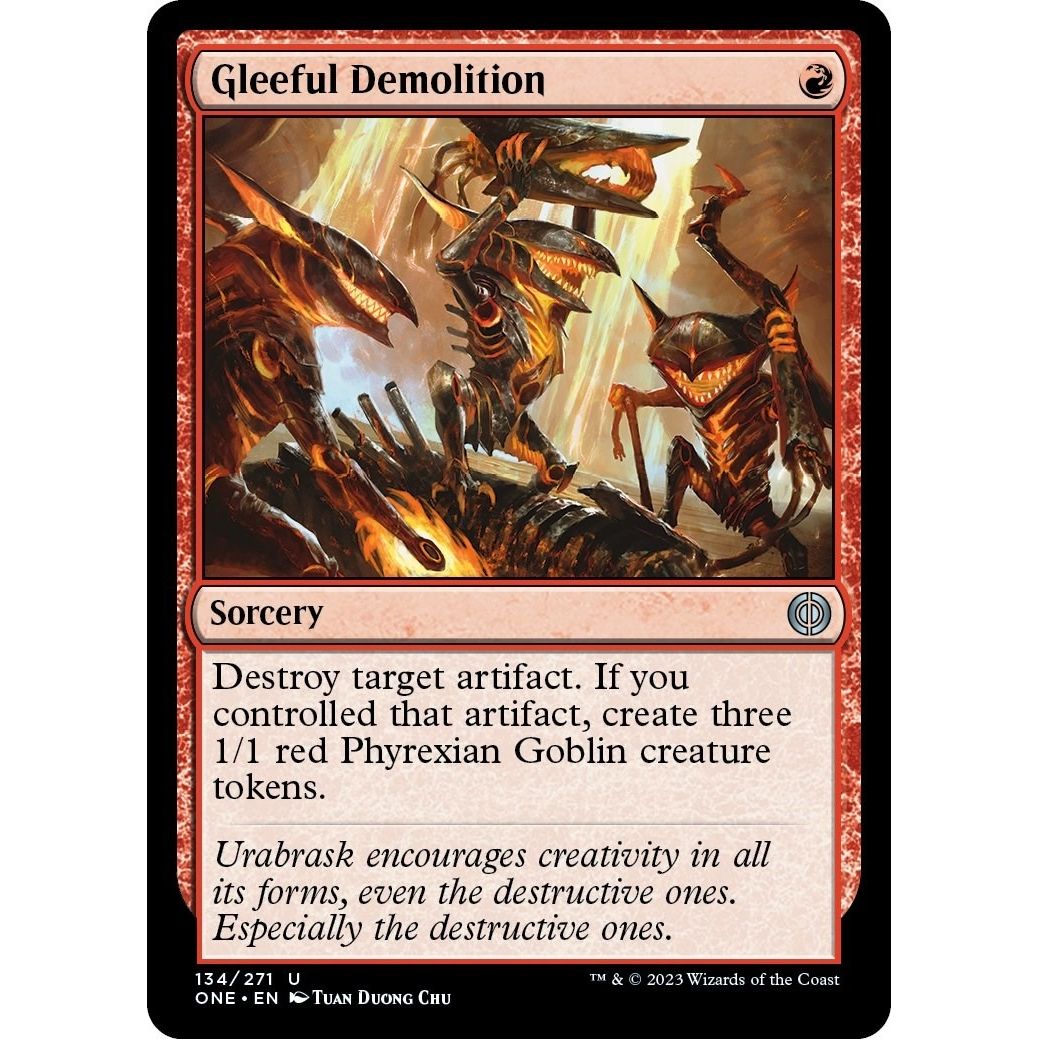 Image for Gleeful Demolition (134) (ONE) - Magic: The Gathering