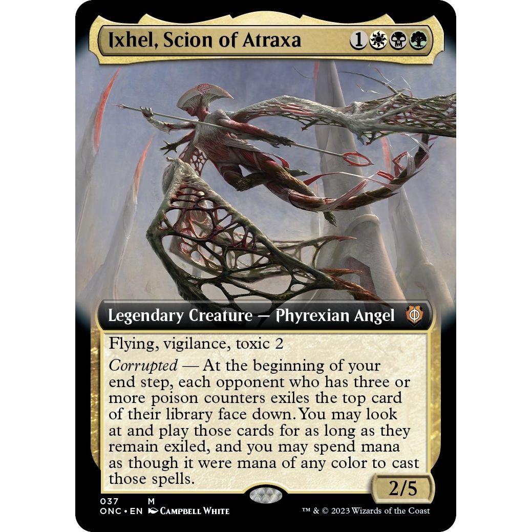 Image for Ixhel, Scion of Atraxa (Extended Art) (37) (ONC) - Magic: The Gathering