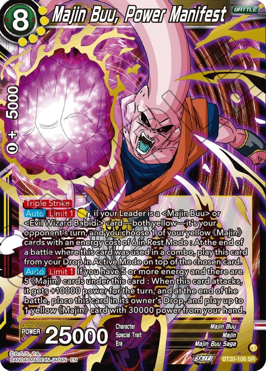 Image for Majin Buu, Power Manifest (BT20-106) (DBS-B20) - Dragon Ball Super: Masters