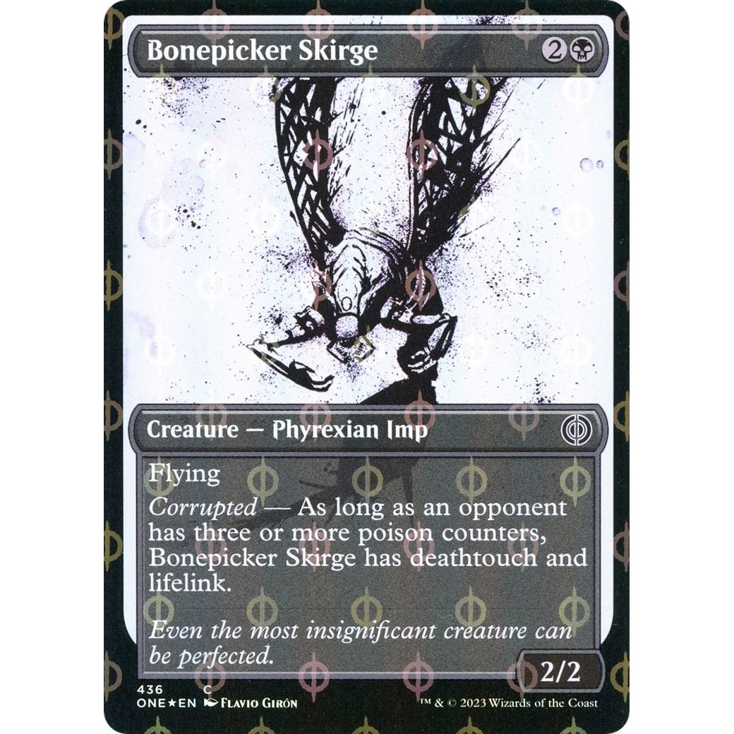 Image for Bonepicker Skirge (Showcase) (Step-and-Compleat Foil) (436) (ONE) - Magic: The Gathering