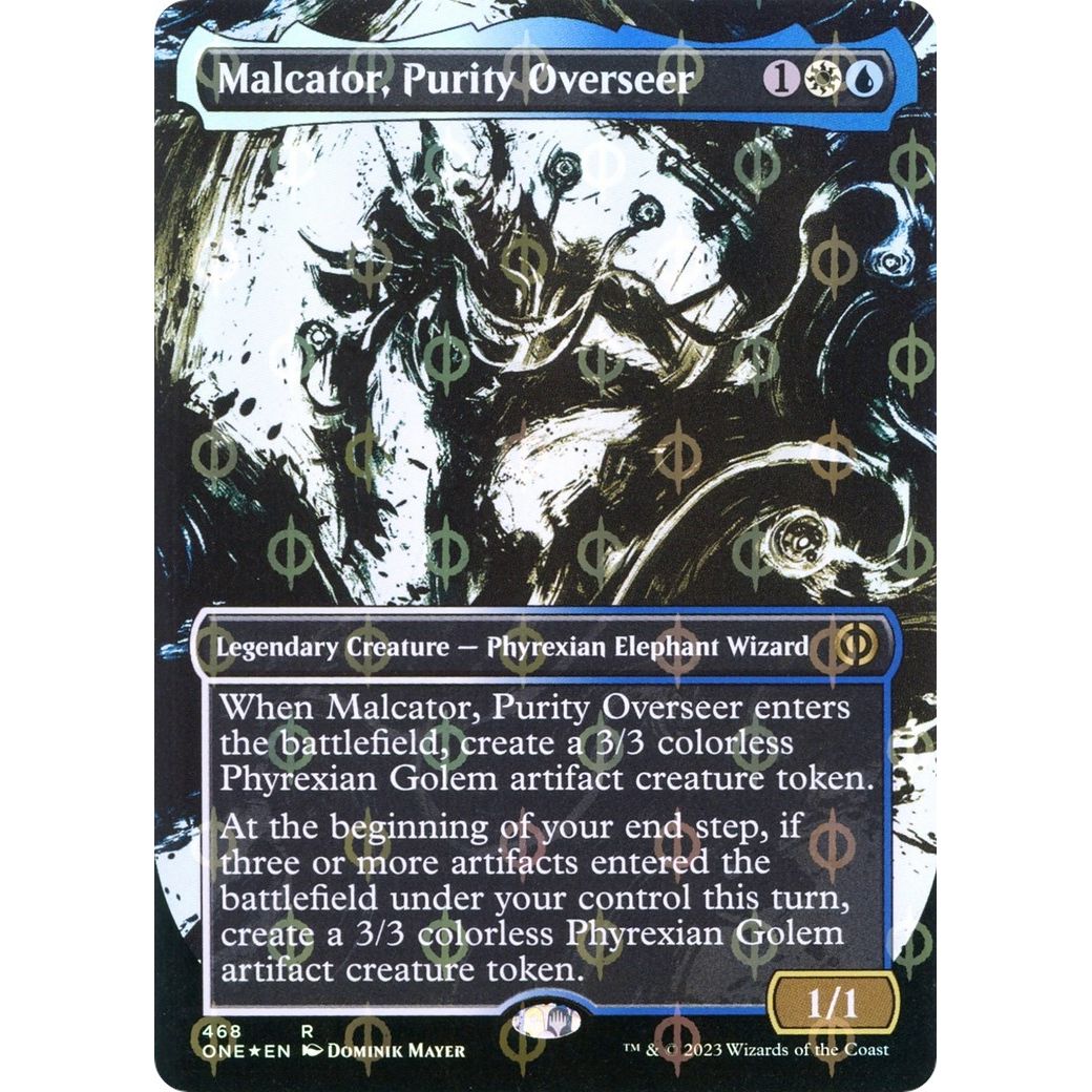 Image for Malcator, Purity Overseer (Showcase) (Step-and-Compleat Foil) (468) (ONE) - Magic: The Gathering