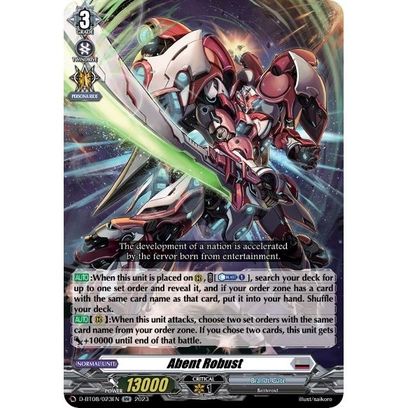 Image for Abent Robust (D-BT08/023EN) (D-BT08) - Cardfight Vanguard
