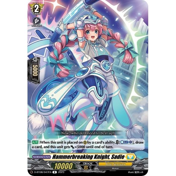 Image for Hammerbreaking Knight, Sadie (D-BT08/047EN) (D-BT08) - Cardfight Vanguard