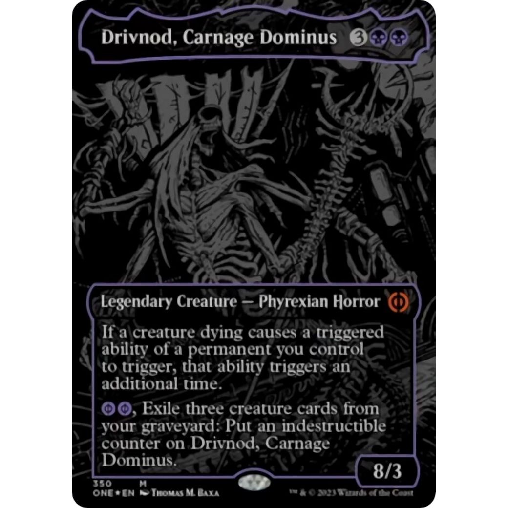 Image for Drivnod, Carnage Dominus (Oil Slick Raised Foil) (350) (ONE) - Magic: The Gathering