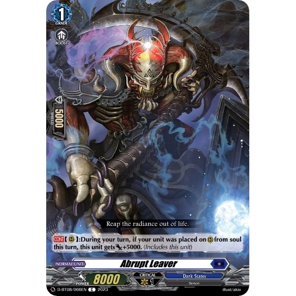 Image for Abrupt Leaver (D-BT08/066EN) (D-BT08) - Cardfight Vanguard