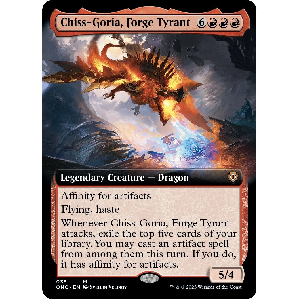 Image for Chiss-Goria, Forge Tyrant (Extended Art) (35) (ONC) - Magic: The Gathering