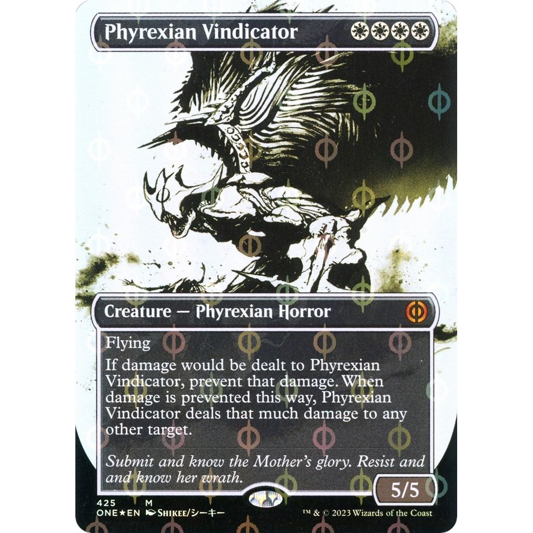 Image for Phyrexian Vindicator (Showcase) (Step-and-Compleat Foil) (425) (ONE) - Magic: The Gathering