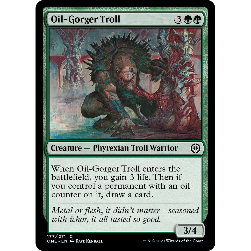 Image for Oil-Gorger Troll (177) (ONE) - Magic: The Gathering