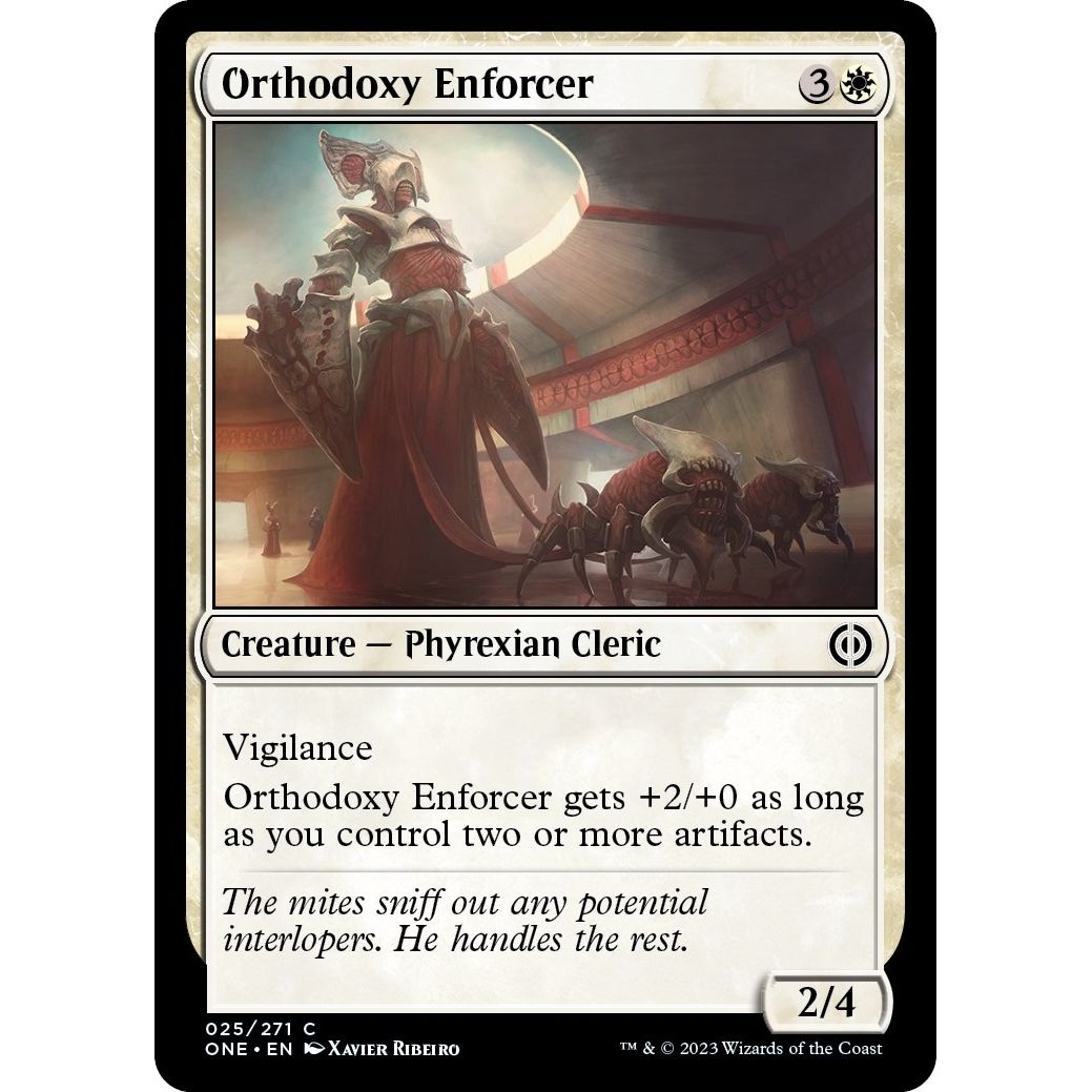 Image for Orthodoxy Enforcer (25) (ONE) - Magic: The Gathering