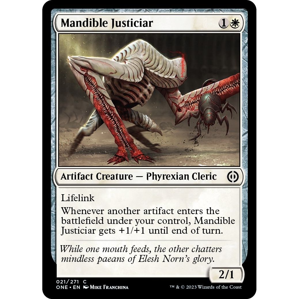 Image for Mandible Justiciar (21) (ONE) - Magic: The Gathering