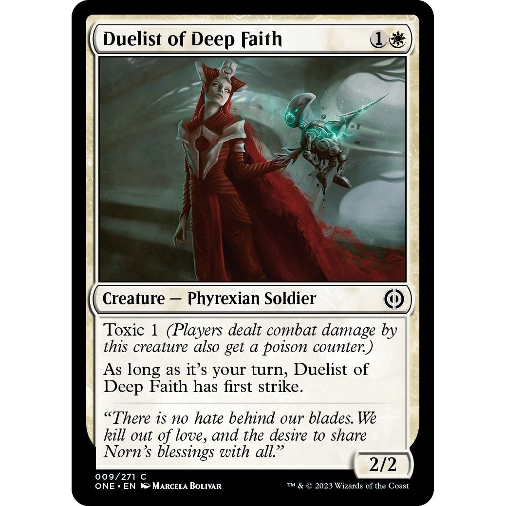 Image for Duelist of Deep Faith (9) (ONE) - Magic: The Gathering