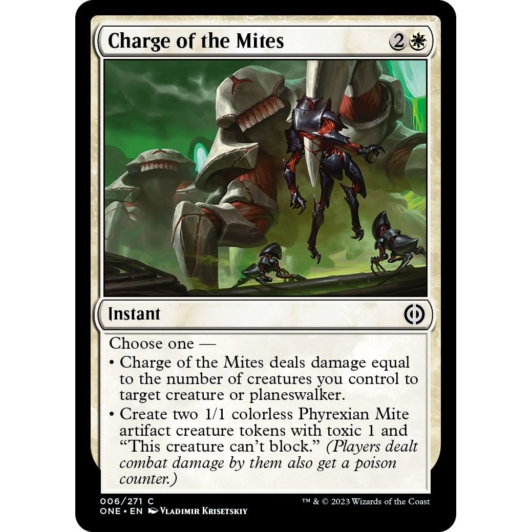 Image for Charge of the Mites (6) (ONE) - Magic: The Gathering