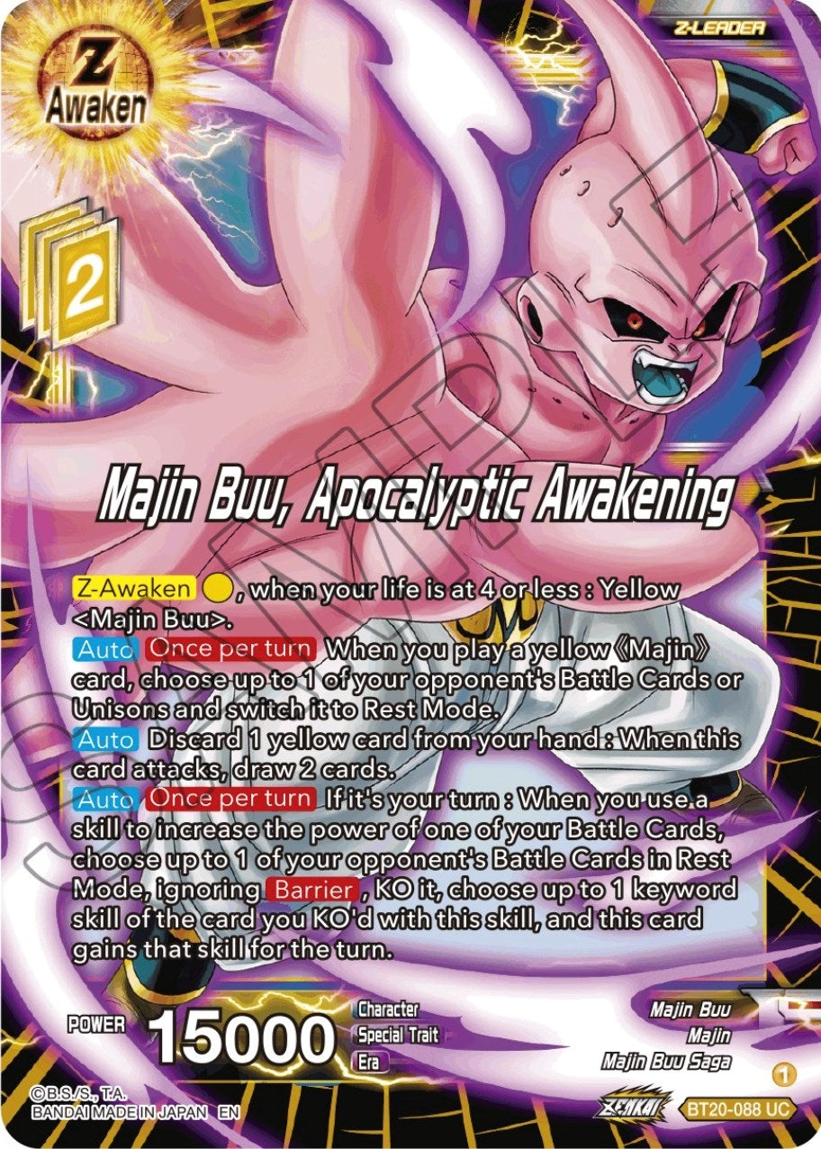 Image for Majin Buu, Apocalyptic Awakening (BT20-088) (DBS-B20) - Dragon Ball Super: Masters