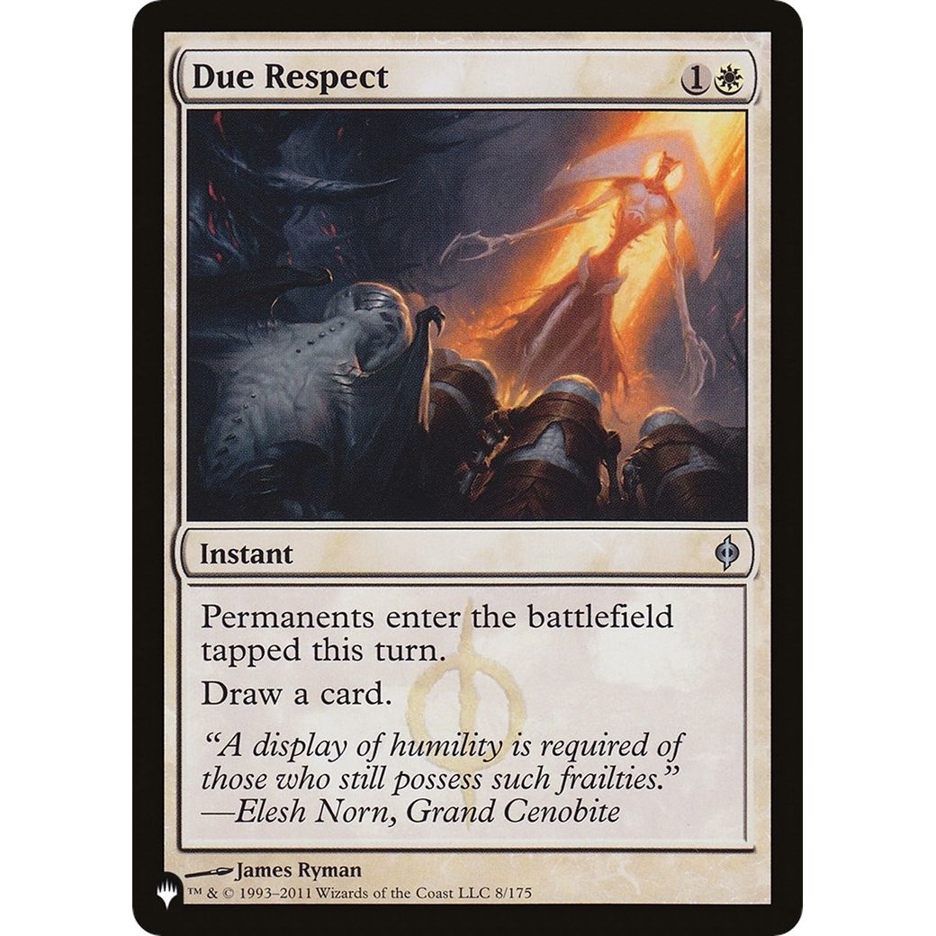 Image for Due Respect (8/175) (LIST) - Magic: The Gathering