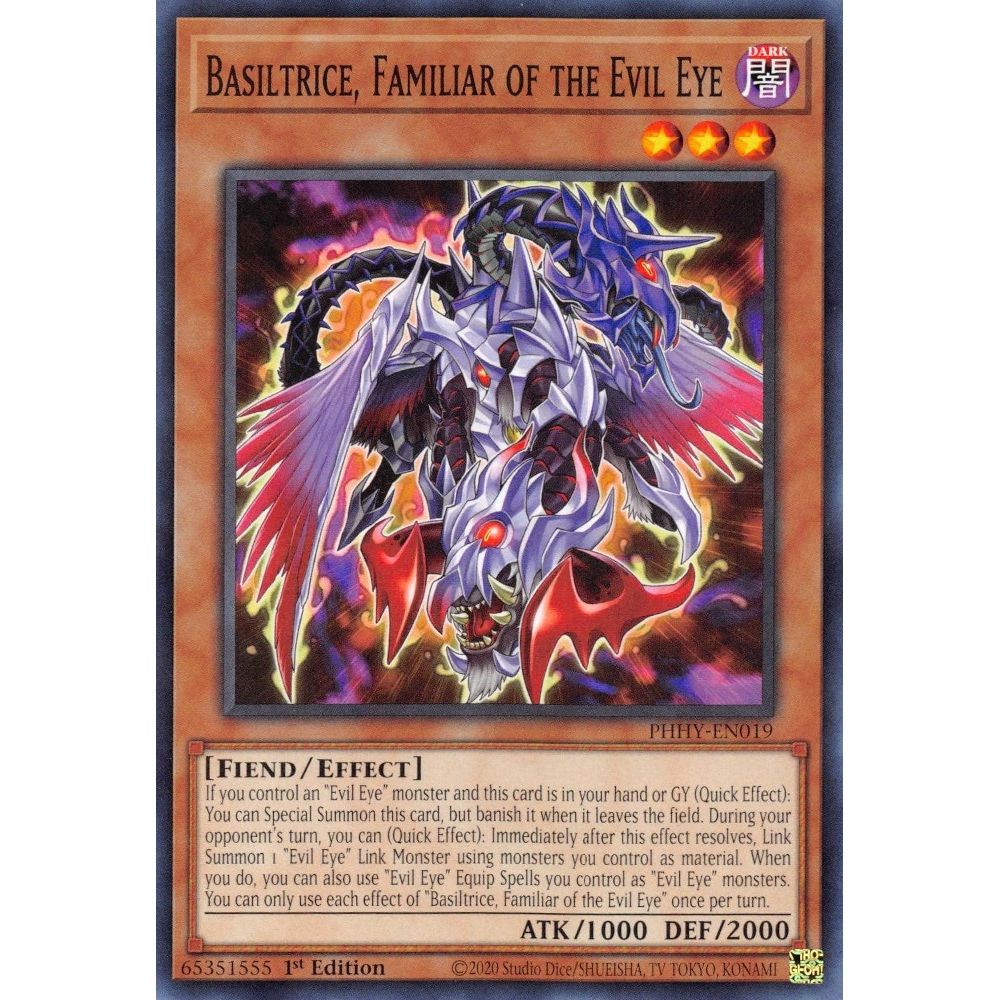 Image for Basiltrice, Familiar of the Evil Eye (PHHY-EN019) (PHHY) - YuGiOh
