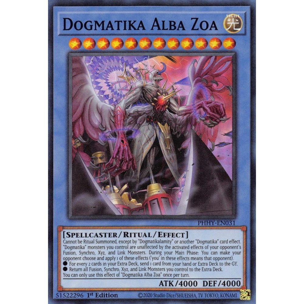 Image for Dogmatika Alba Zoa (PHHY-EN031) (PHHY) - YuGiOh