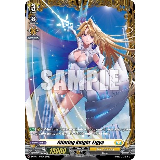 Image for Glinting Knight, Etgya (Frame Rare) (D-PR/174EN) (D-PR) - Cardfight Vanguard