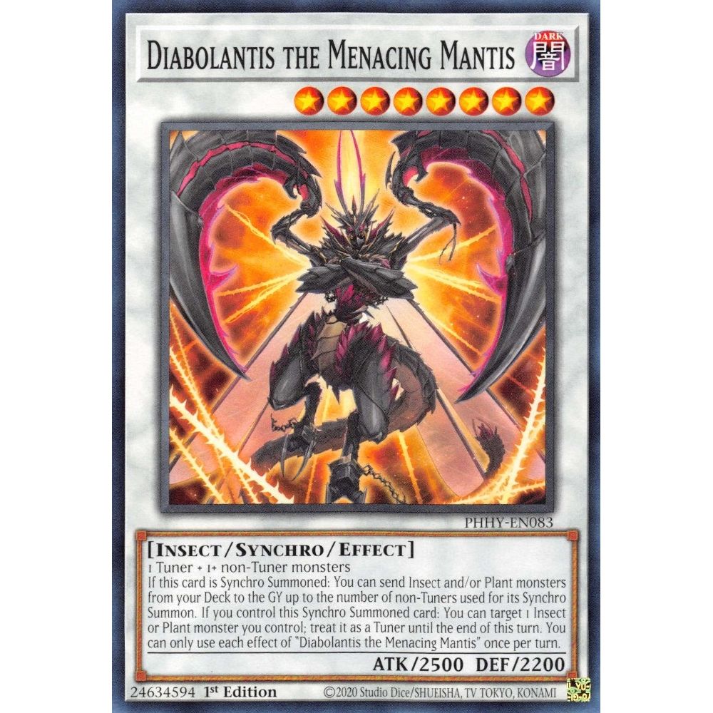 Image for Diabolantis the Menacing Mantis (PHHY-EN083) (PHHY) - YuGiOh