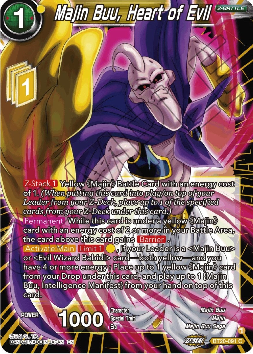 Image for Majin Buu, Heart of Evil (BT20-091) (DBS-B20) - Dragon Ball Super: Masters