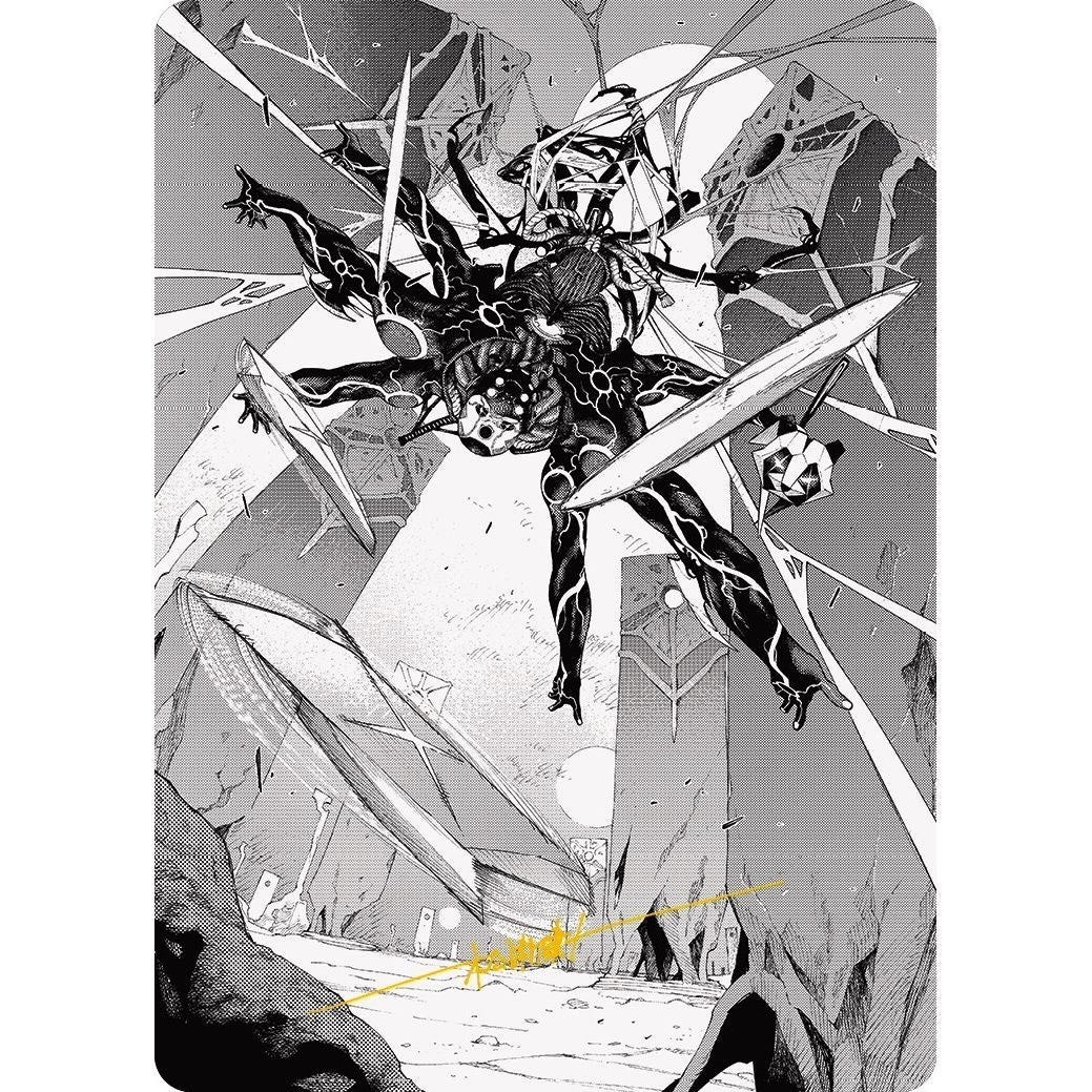 Image for Kaito, Dancing Shadow Art Card (78/81) (Gold-Stamped Signature) (78) (ASONE) - Magic: The Gathering