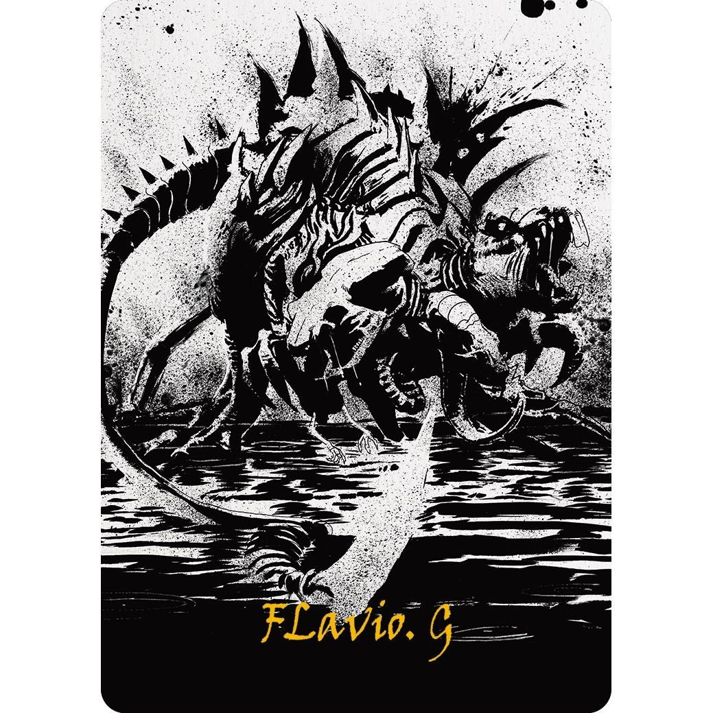 Image for Karumonix, the Rat King Art Card (Gold-Stamped Signature) (70) (ASONE) - Magic: The Gathering
