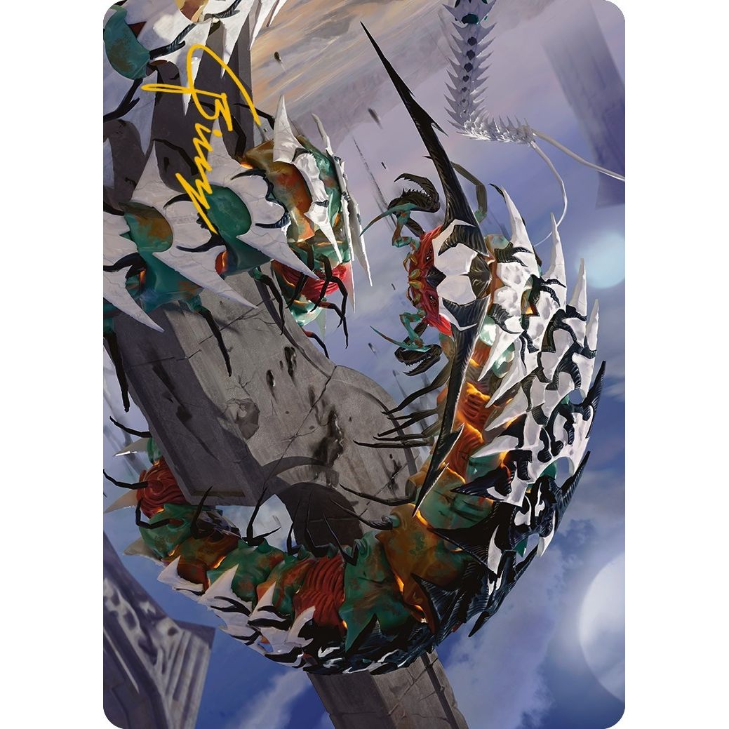 Image for Atraxa's Skitterfang Art Card (Gold-Stamped Signature) (55) (ASONE) - Magic: The Gathering