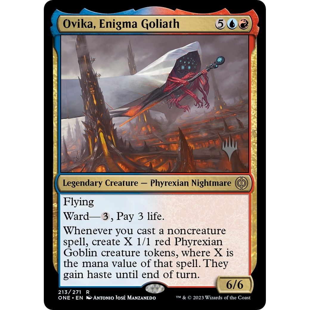 Image for Ovika, Enigma Goliath (213) (PPONE) - Magic: The Gathering