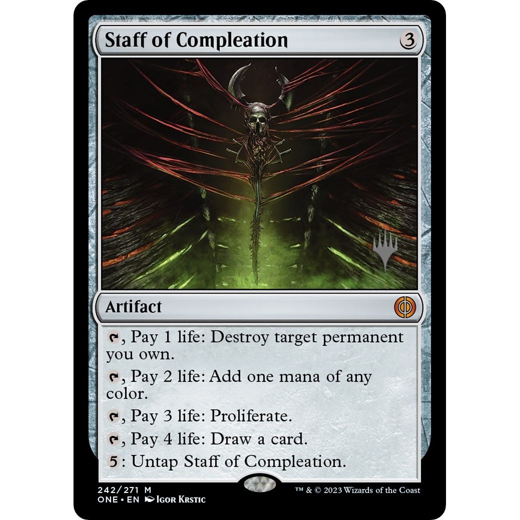 Image for Staff of Compleation (242) (PPONE) - Magic: The Gathering