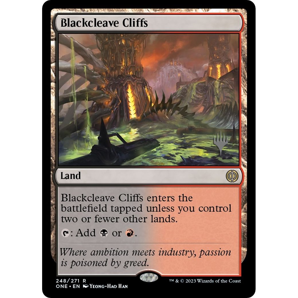 Image for Blackcleave Cliffs (248) (PPONE) - Magic: The Gathering