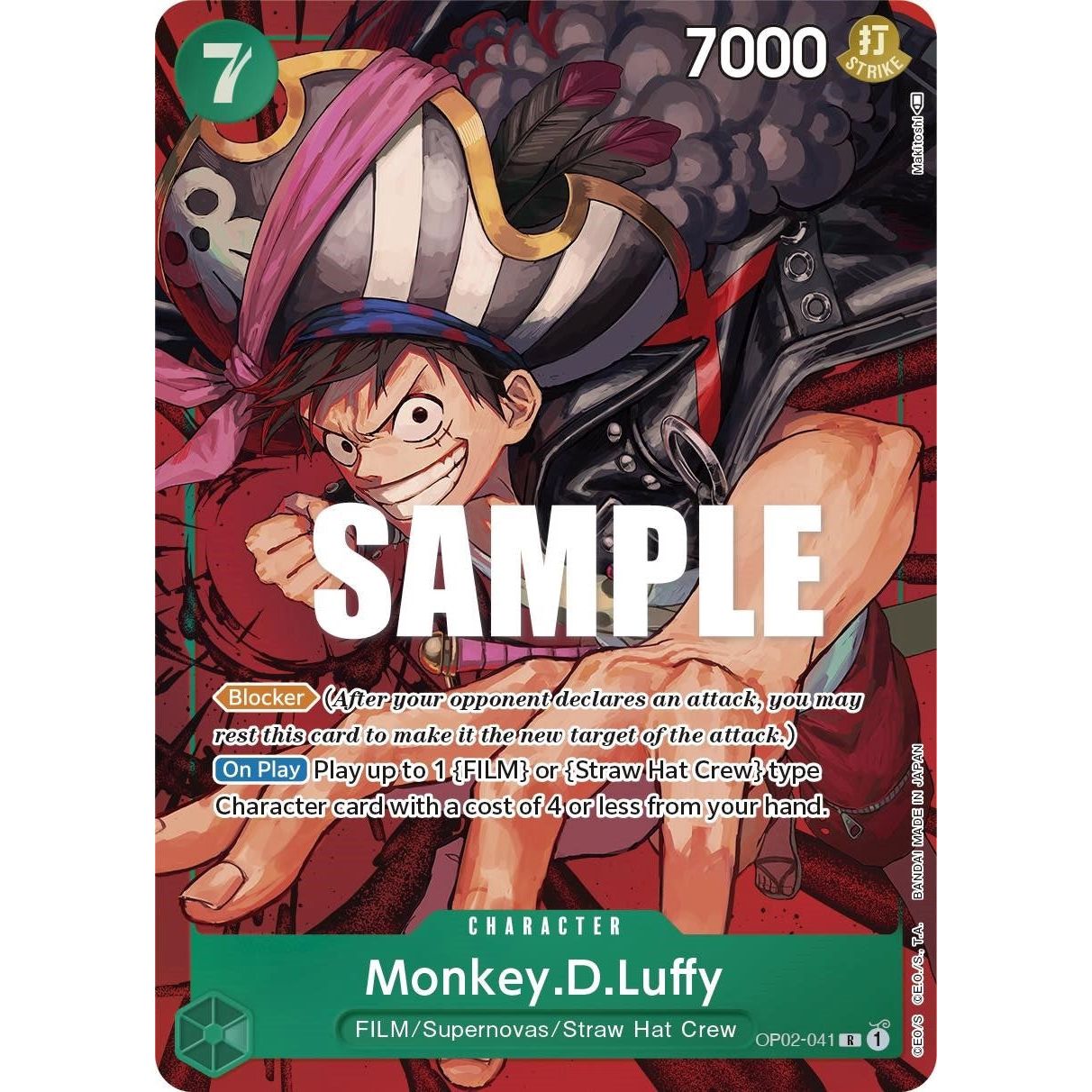Image for Monkey.D.Luffy (041) (Alternate Art) (OP02-041) (OP02) - One Piece Card Game