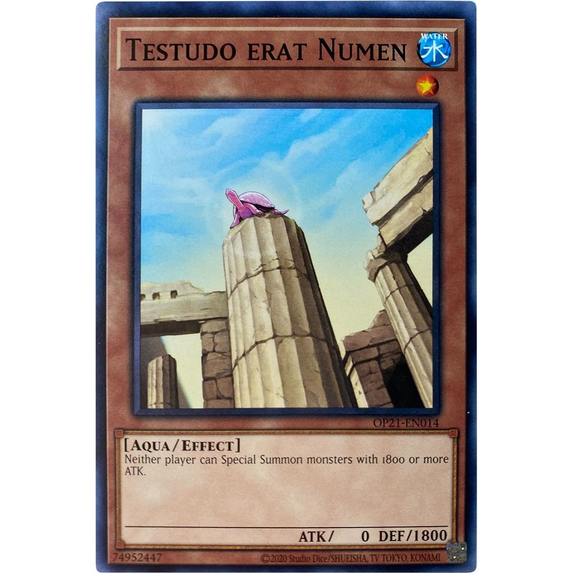 Image for Testudo erat Numen (OP21-EN014) (OP21) - YuGiOh
