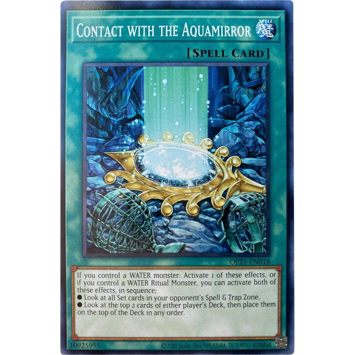 Image for Contact with the Aquamirror (OP21-EN018) (OP21) - YuGiOh