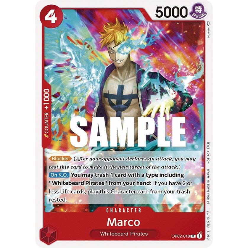 Image for Marco (Promotion Pack 2023) (OP02-018) (OP-PR) - One Piece Card Game