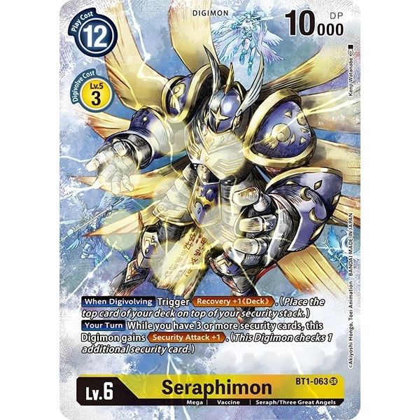 Image for Seraphimon (Alternate Art) (BT1-063 SR) (BT11) - Digimon Card Game