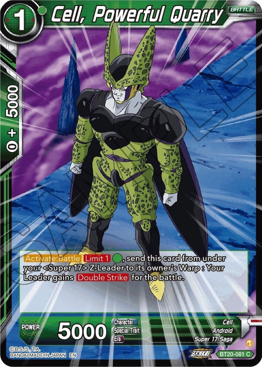 Image for Cell, Powerful Quarry (BT20-081) (DBS-B20) - Dragon Ball Super: Masters