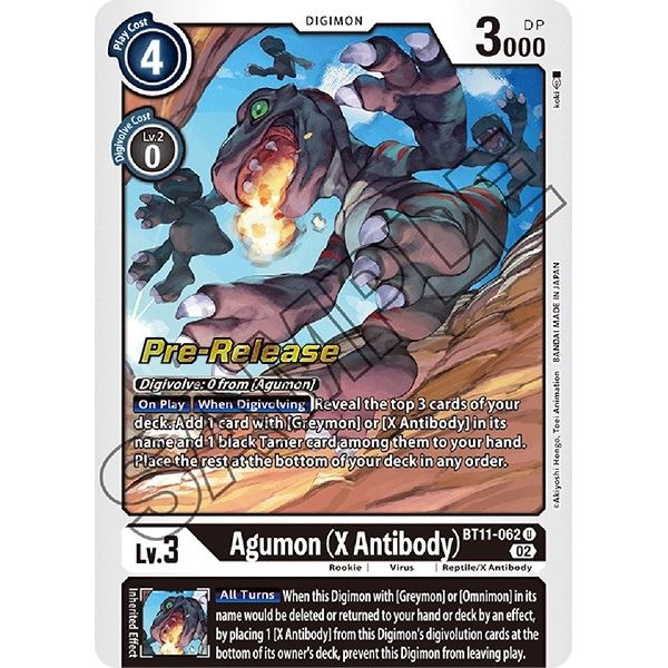 Image for Agumon (X Antibody) (BT11-062 U) (BT11_PR) - Digimon Card Game