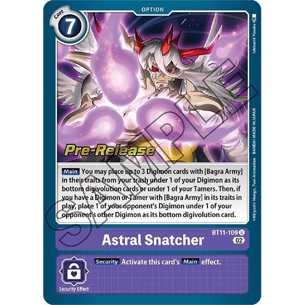 Image for Astral Snatcher (BT11-109 U) (BT11_PR) - Digimon Card Game