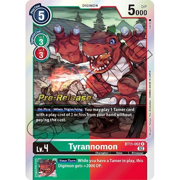 Image for Tyrannomon (BT11-052 R) (BT11_PR) - Digimon Card Game
