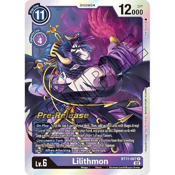 Image for Lilithmon (BT11-087 R) (BT11_PR) - Digimon Card Game