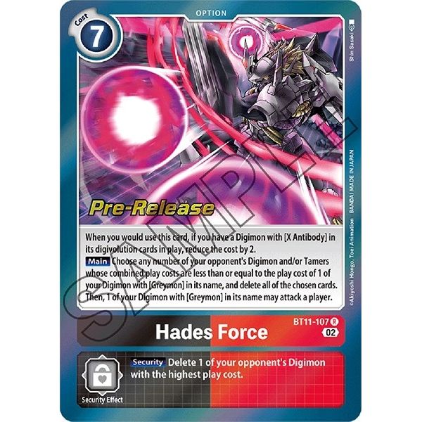 Image for Hades Force (BT11-107 R) (BT11_PR) - Digimon Card Game
