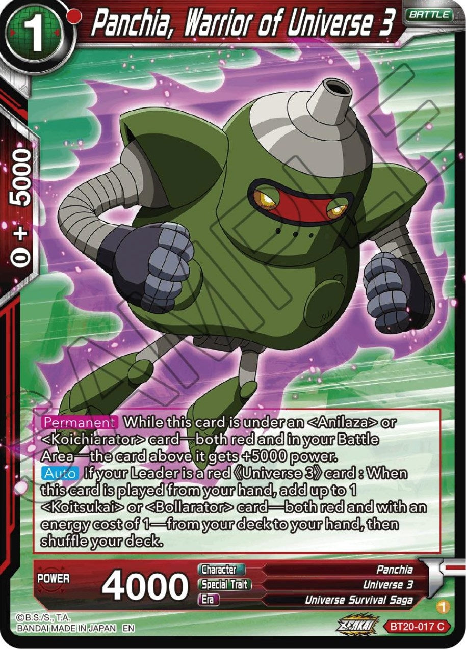 Image for Panchia, Warrior of Universe 3 (BT20-017) (DBS-B20) - Dragon Ball Super: Masters