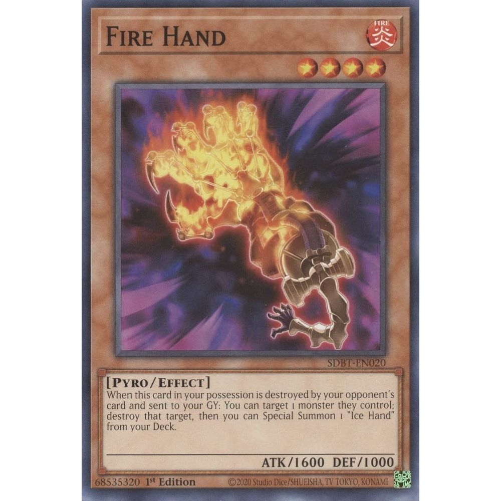 Image for Fire Hand (SDBT-EN020) (SDBT) - YuGiOh