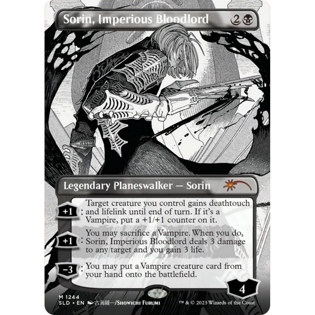 Image for Sorin, Imperious Bloodlord (Borderless) (1244) (SLD) - Magic: The Gathering
