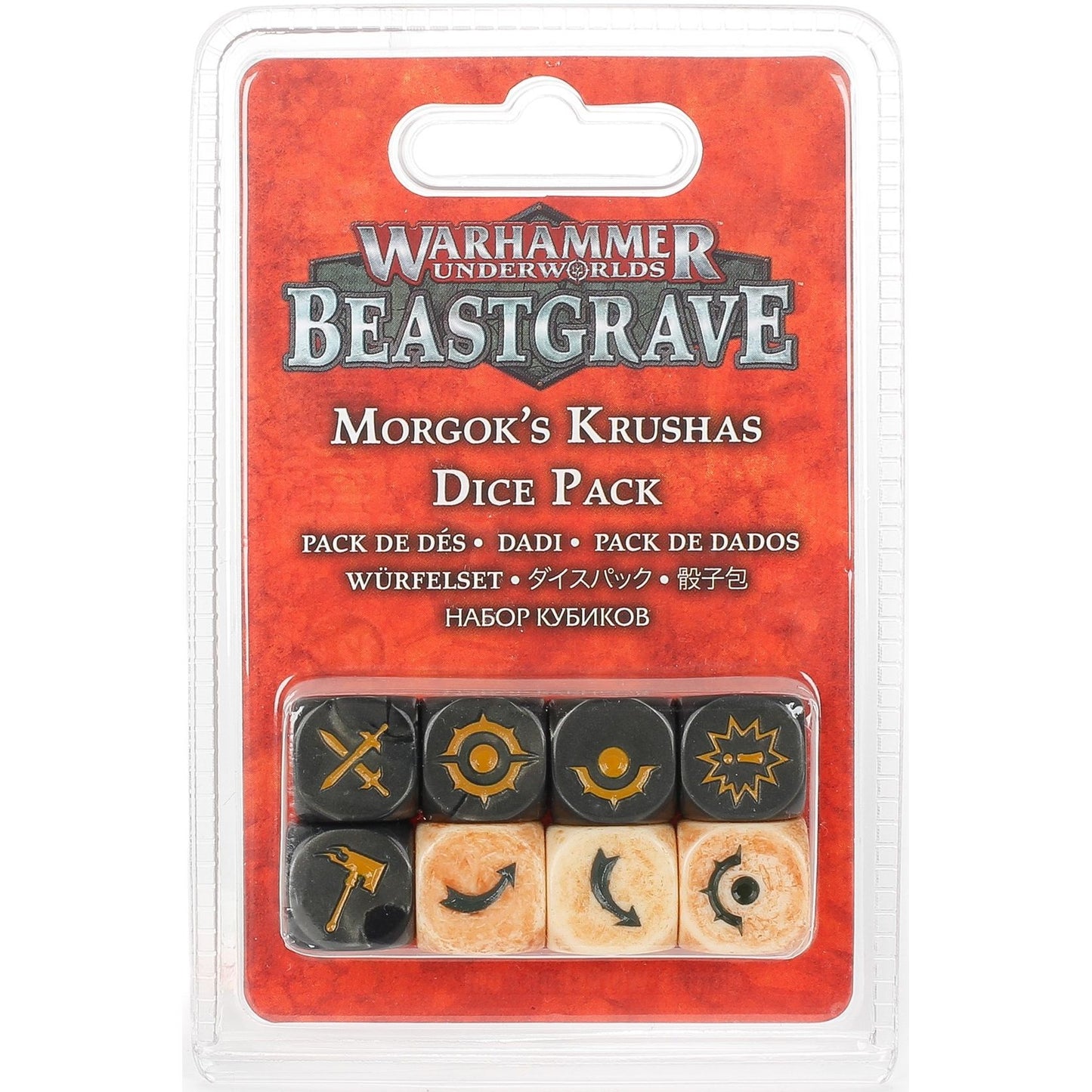 Image for Warhammer: Underworlds - Morgok's Krushas Dice Pack (8-Pack) - Warhammer Game Accessories