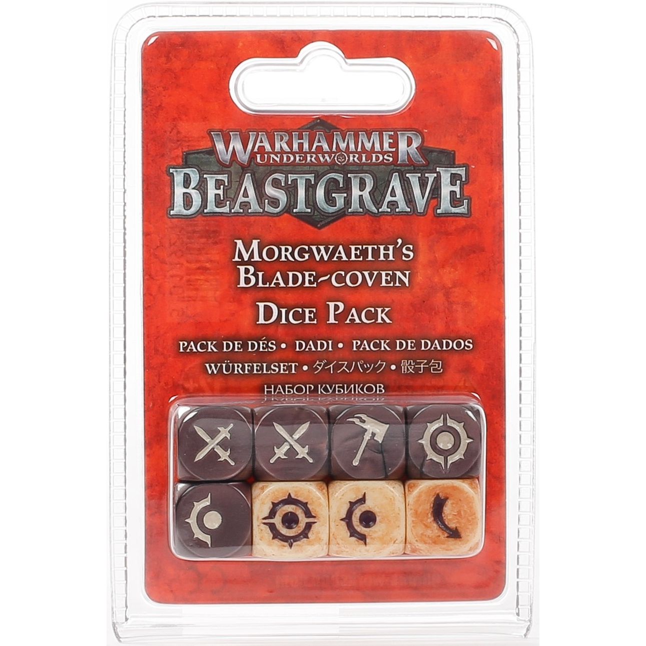 Image for Warhammer: Underworlds - Morgwaeth's Blade-Coven Dice Pack (8-Pack) - Warhammer Game Accessories